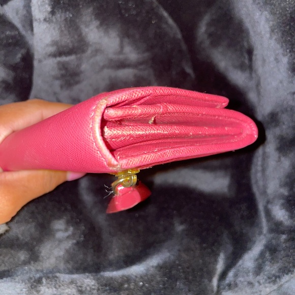 🌺Auth PRADA Fiocco Saffiano Wallet Peonia🌺 - Picture 12 of 16